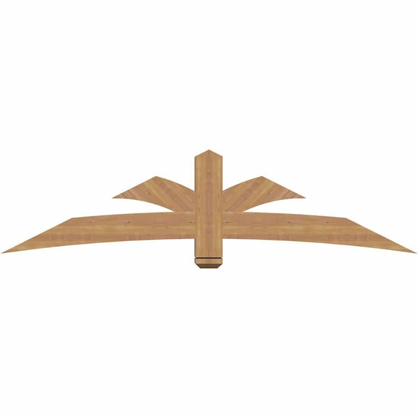 Ekena Millwork Davenport Timber Gable Bracket, Western Red Cedar, 84"W x 21"H x 5 1/2"D x 5 1/2"F, 6/12 Pitch GBW084X21X0606DAV00SWR - main